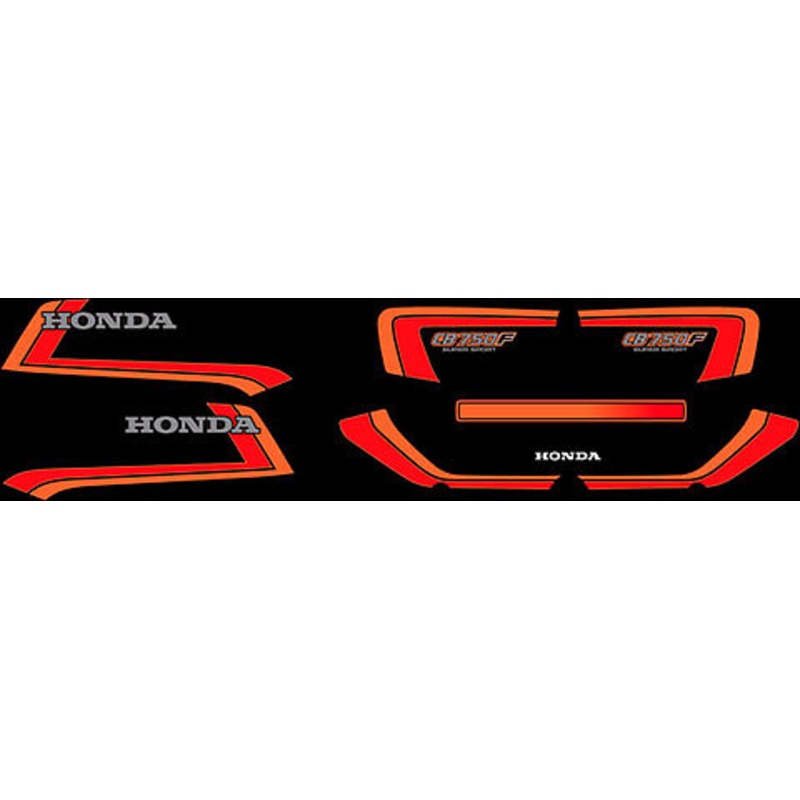 CB750F 1982 Decal Set ~ Black Model
