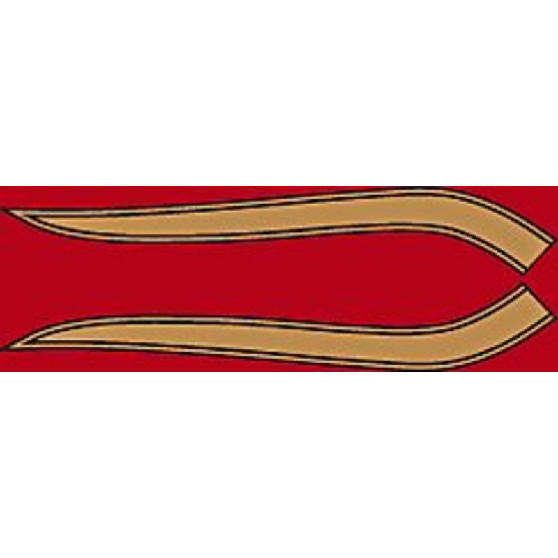 CB750K 1971 Gas Tank Stripe Decals ~ Gold Stripes