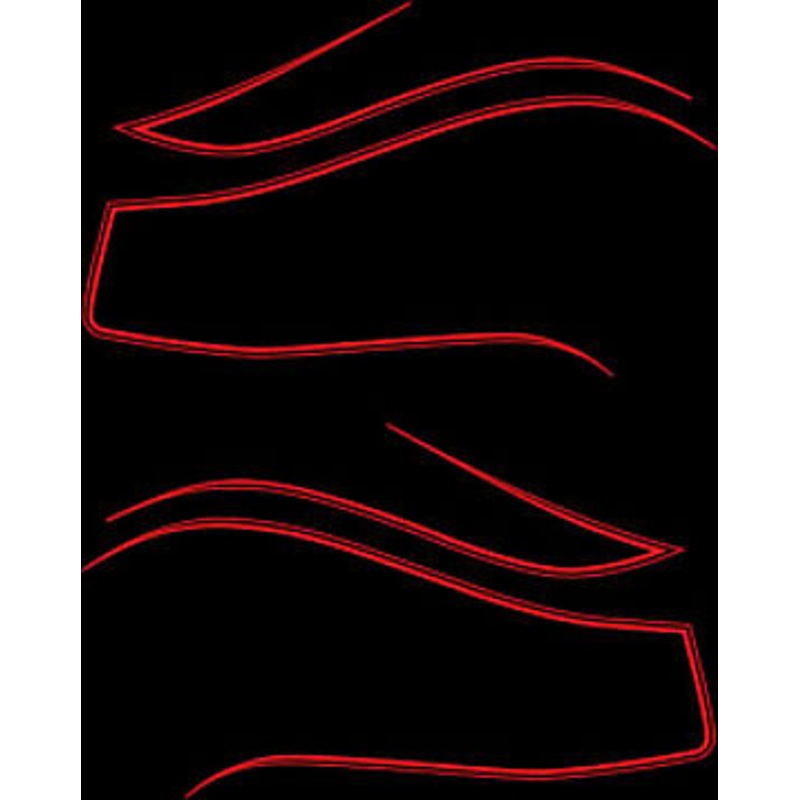 CB750K 1979 Gas Tank Stripe Decals ~ Black Model