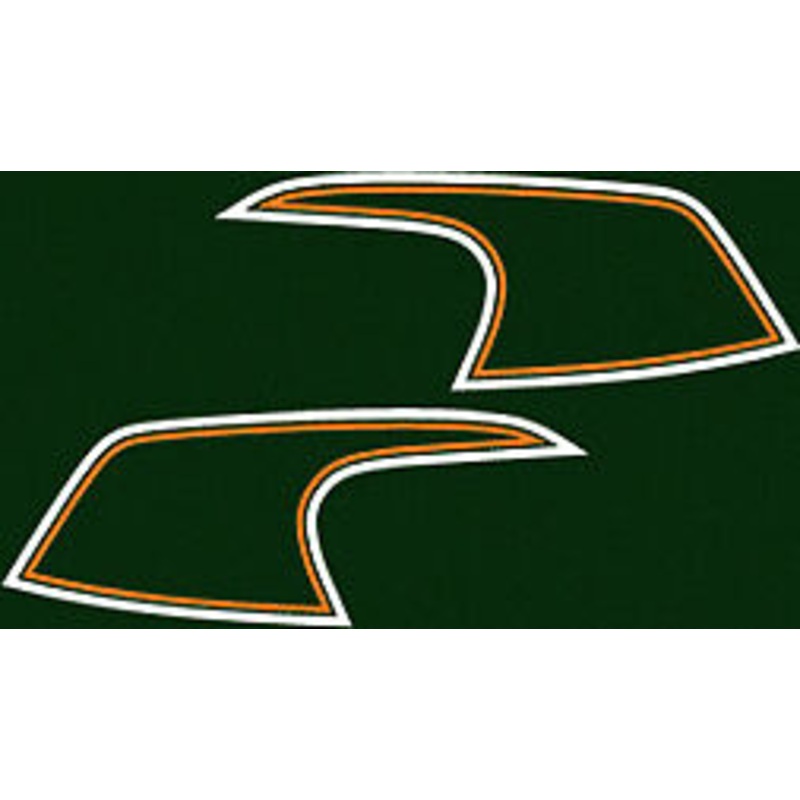 CB350F 1972-73 Gas Tank Decal Set ~ Candy Bacchus Olive