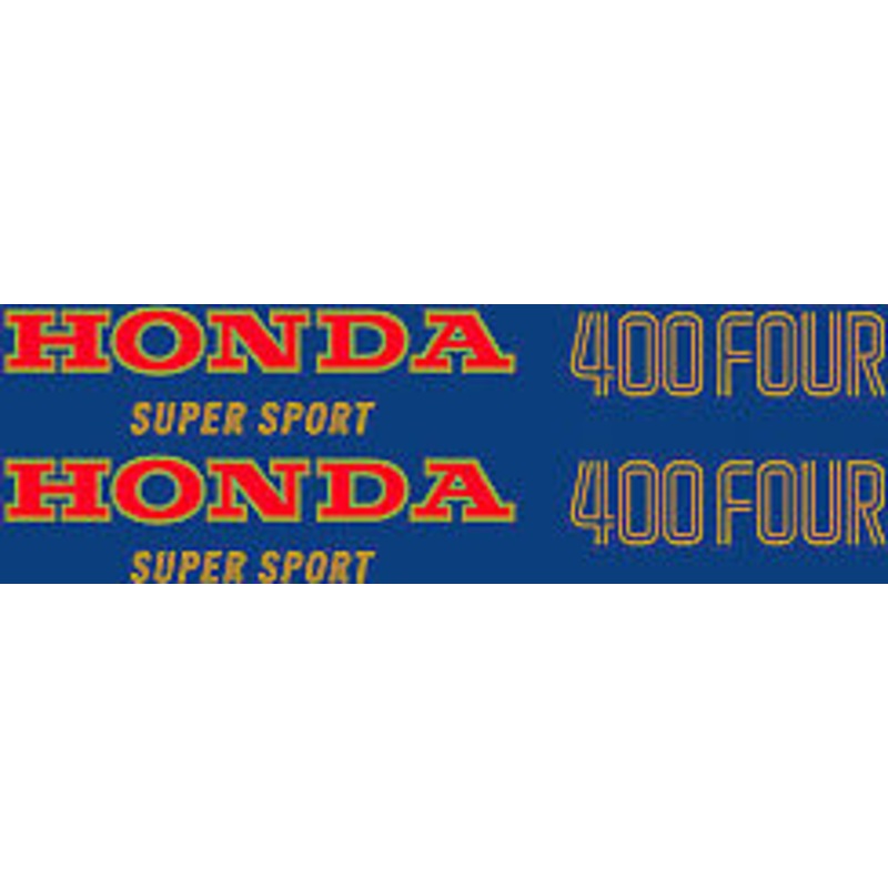CB400F 1975 Complete Decal Set ~ Varnish Blue