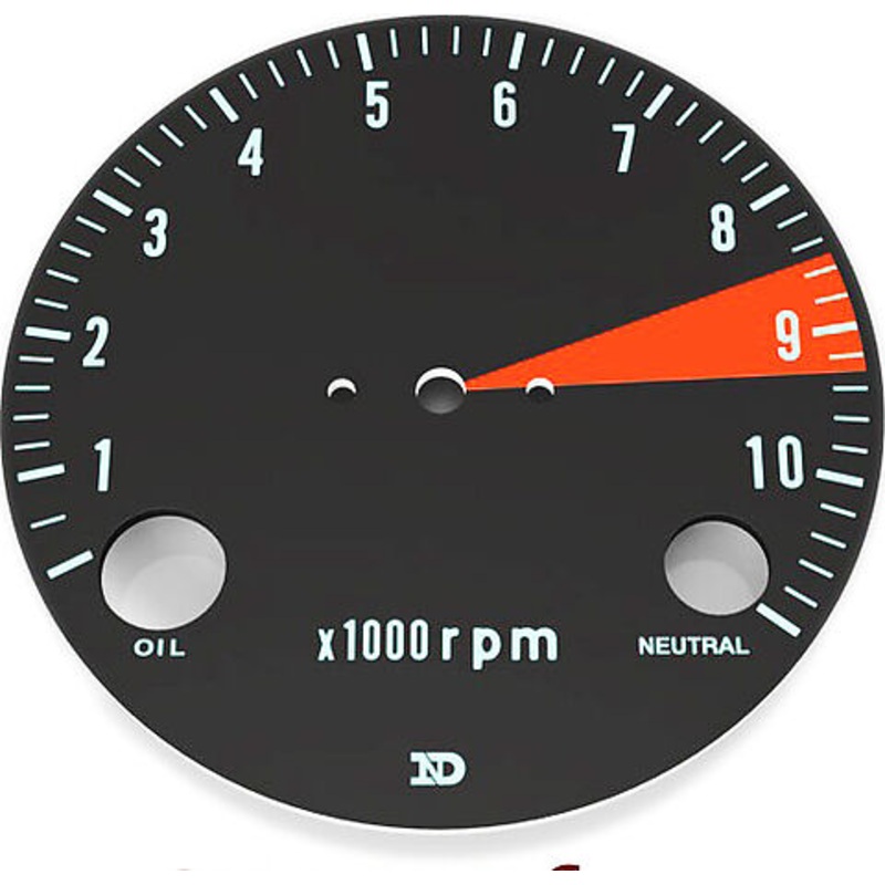 CB750K 1969-70 Tachometer Face Plate