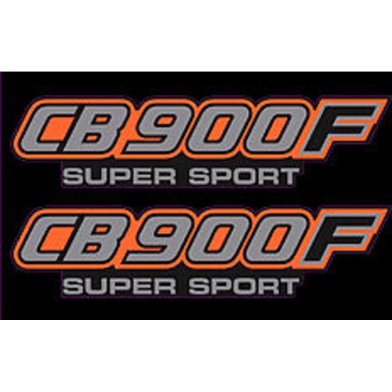 CB900F 1982 Side Panel Logo Decal Set ~ Black Model