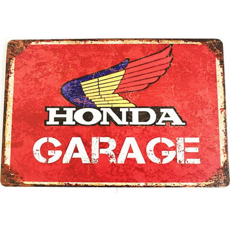 Honda Logo (Blue/Yellow/Red Logo) – Tin Sign