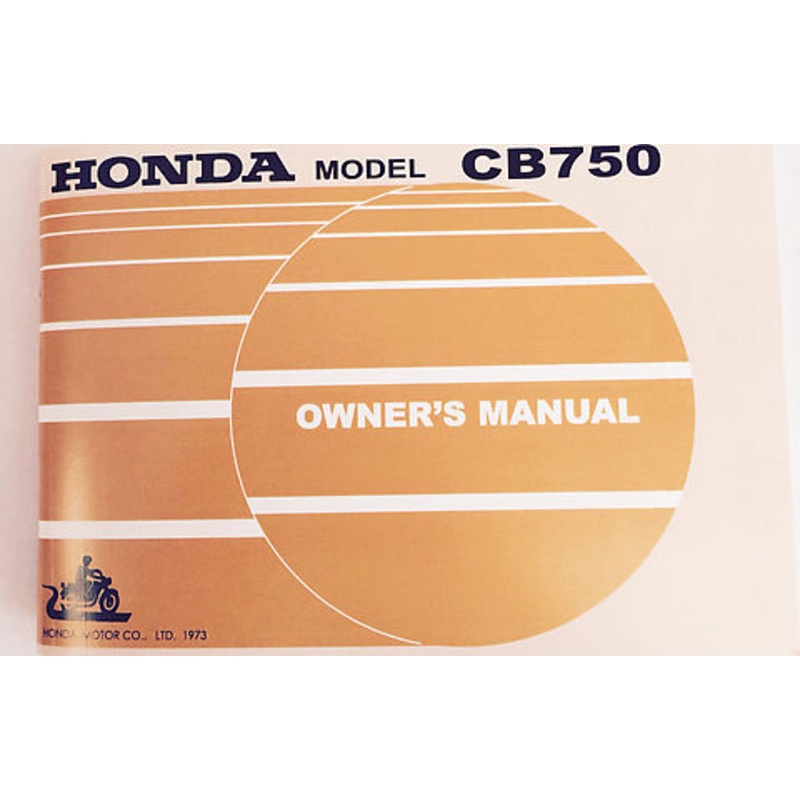 Owner’s Manual 1974 CB750K4