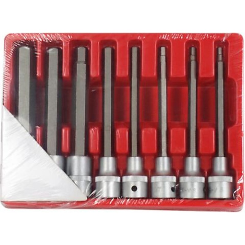 8pc. Hex Bit Socket Set (140mm.)