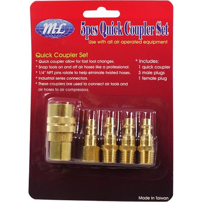 Brass Air Coupler Set