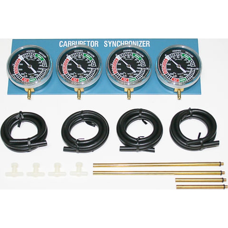 Carburetor Synchronizer Vacuum Gauge ~ 2,3,4 Cylinders