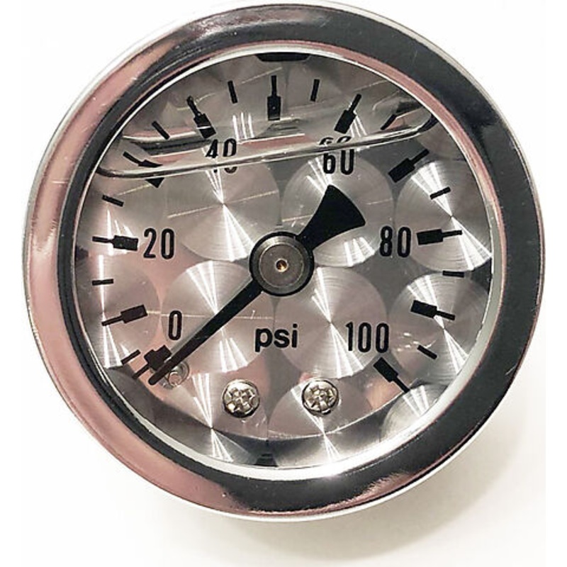 Oil Pressure Gauge Assembly ~ Metal Machined Face Plate