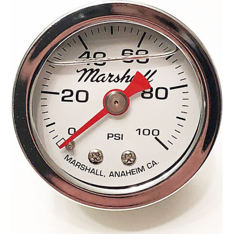 Oil Pressure Gauge Assembly ~ White Face Plate