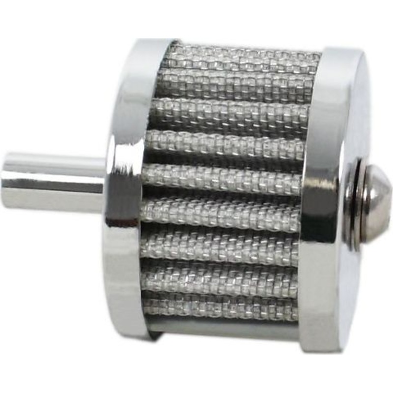 Chrome Breather Filter
