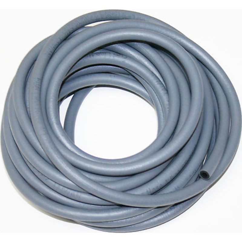 Gray Rubber Fuel Line 25Ft Roll ~ 4mm