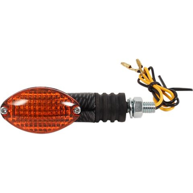 Custom Mini Cateye Turn Signal Lamp Set ~ Amber Lens