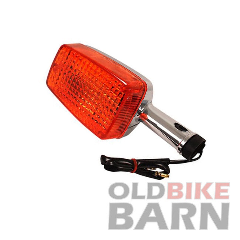 81-82 CBX1000 / 80-83 GL1100 Front or Rear Turn Signal – Chrome – 2 Wire