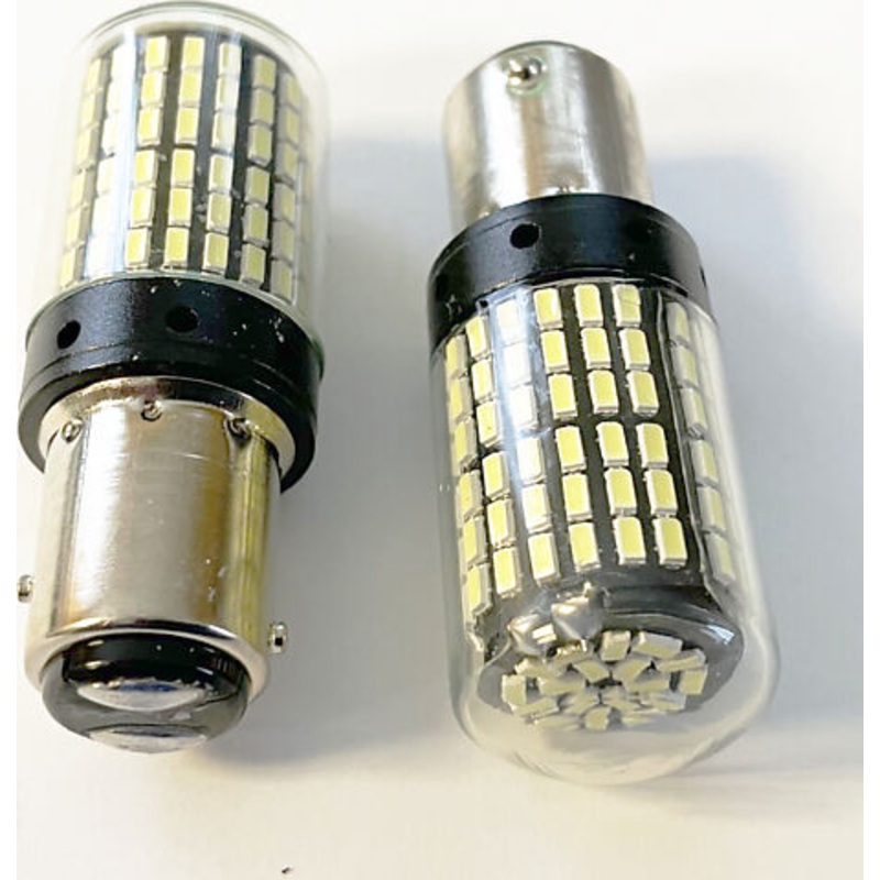 1157 White LED Turn Signal / Tail Light Bulb Set/2