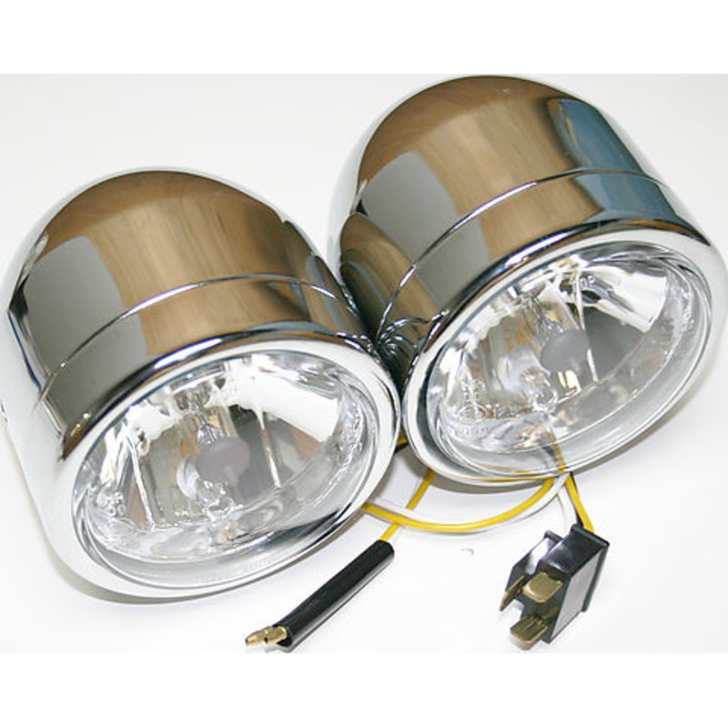 Custom Chrome Dual Beam Headlights
