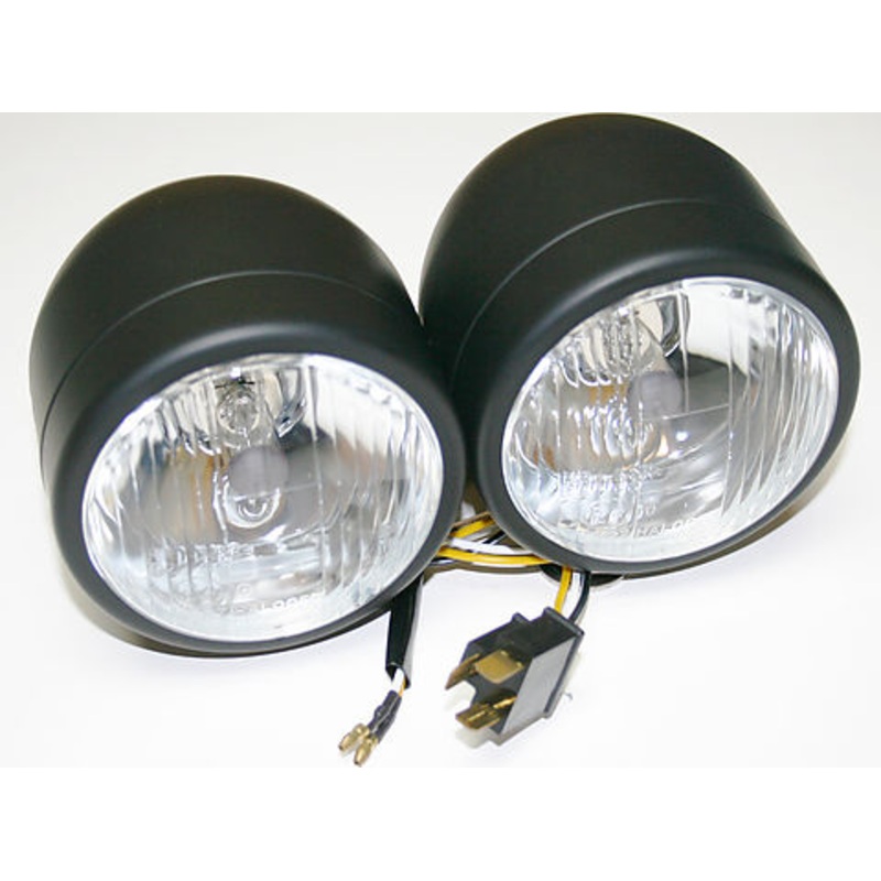 Custom Matte Black Dual Beam Headlights