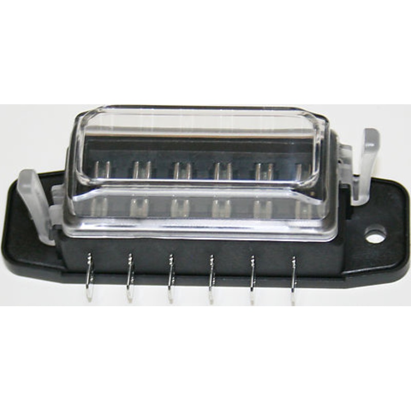 Deluxe 6-Way Fuse Block for Mini or Standard Plug in Fuses