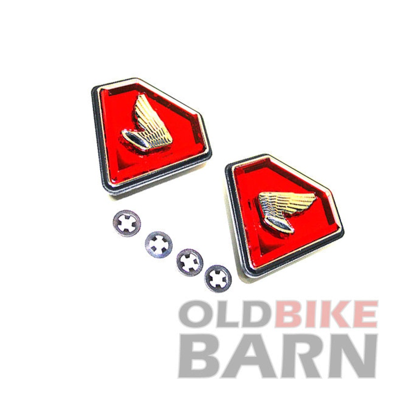 Honda 71-76 CB750K Side Cover Emblem Set