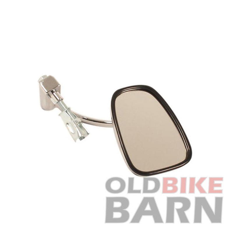 Chrome Bar End Caf Mirror