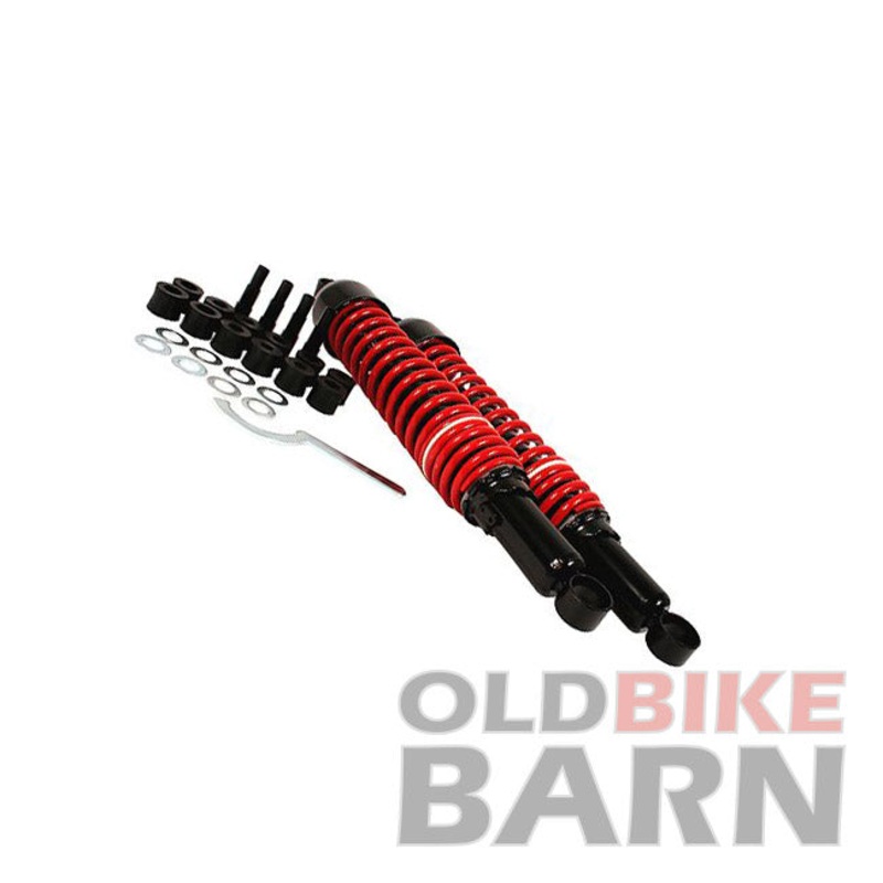 16 (405mm) Eye to Eye Black Shocks w/ Red Springs