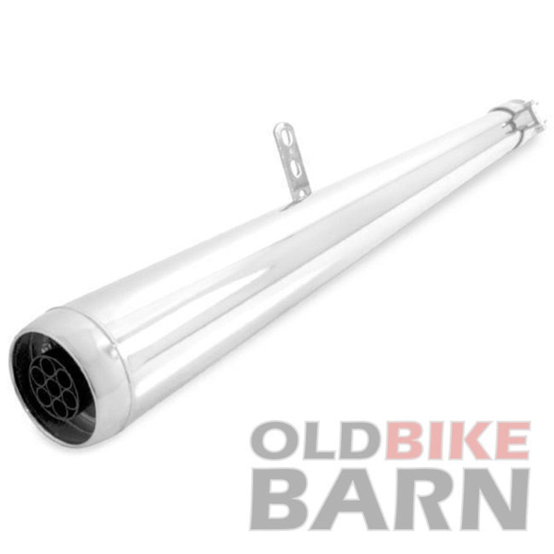 British Dunstall Silencer Reverse Megaphone Muffler