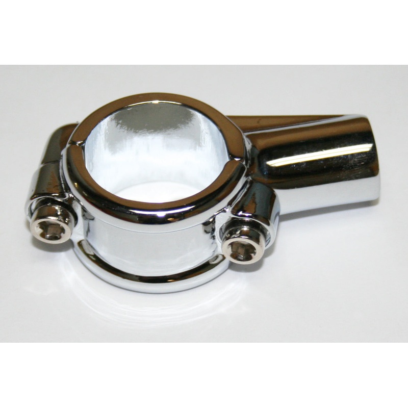 1 Chrome Speedo/Tach/Mirror Mounting Clamp
