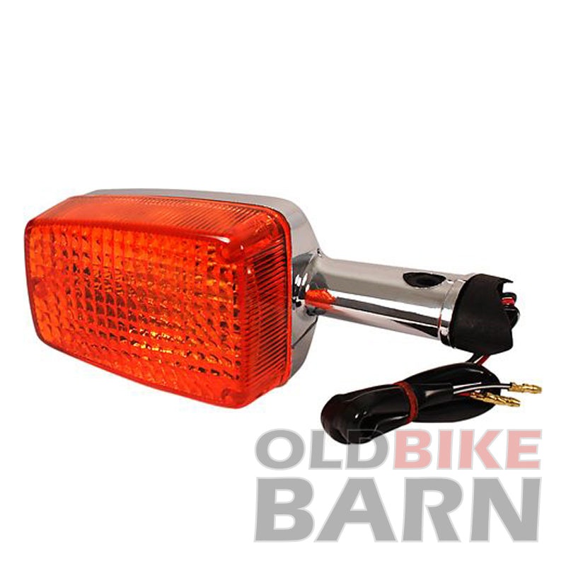 81-82 CB900F Front or Rear Chrome Turn Signal – 3 wire