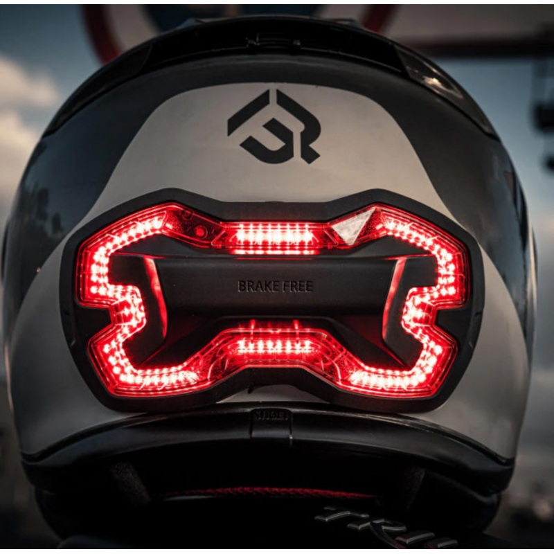 Brake Free LED Helmet Brake Light Set (As Seen on Shark Tank)