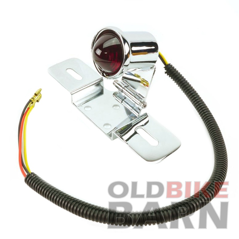 Vintage Round Chrome Tail Light