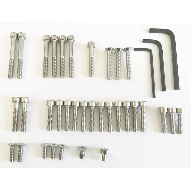 1968-72 CB350K Engine Cover Bolt Set – 37 Pieces