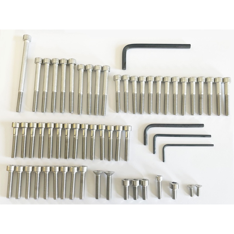 1972-74 CB350F Engine Cover Bolt Set – 60 Pieces Set