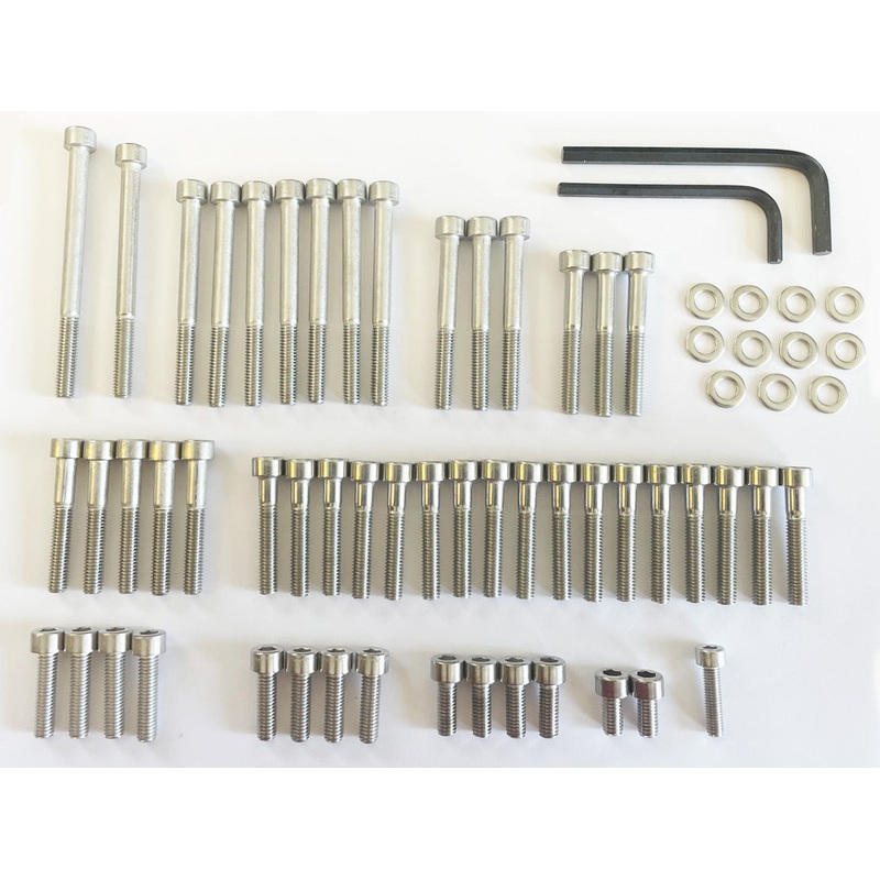 1977-78 CB550k / 1977 CB550F Engine Cover Bolt Set – 65 Pieces