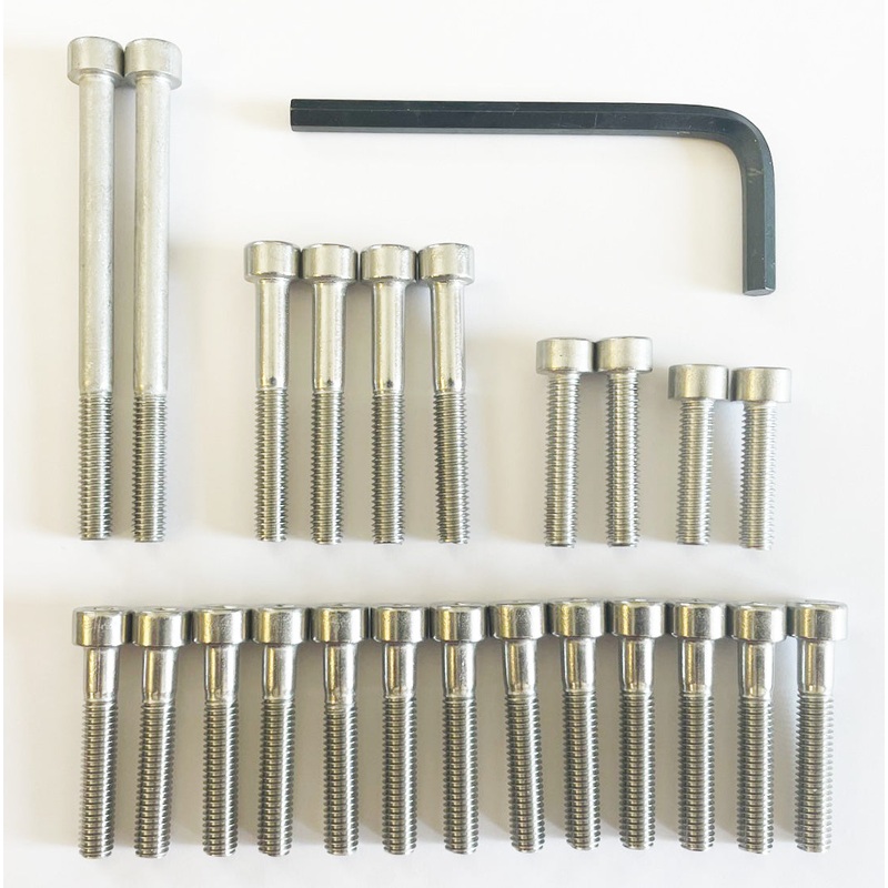 1980-81 CB750C Engine Cover Bolt Set – 24 Pieces