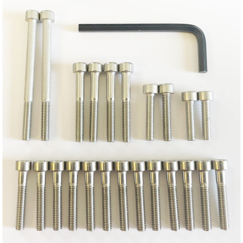 1980-82 CB650 Engine Cover Bolt Set – 24 Pieces Set
