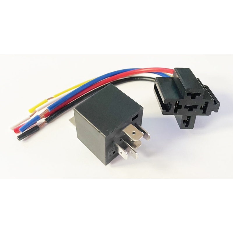 Relay with Base ~ 5 Pin ~ 12v 40Amp.
