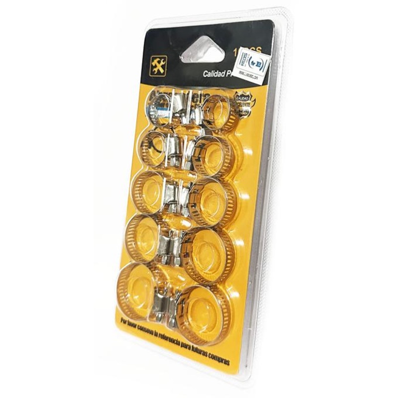 10 Pcs Adjustable 16-29mm Cable Tight Clamp Pipe Coolant Hose Fitting Clip Gas Stainless Steel