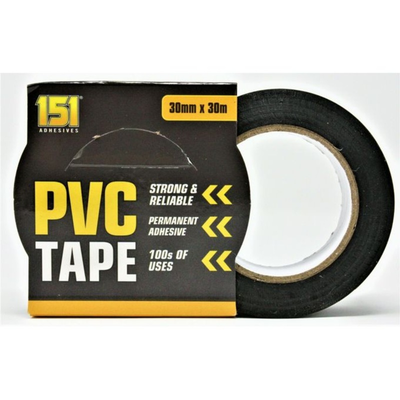 PVC Tape – 30mm X 30 Metres Permanent Adhesive and Strong