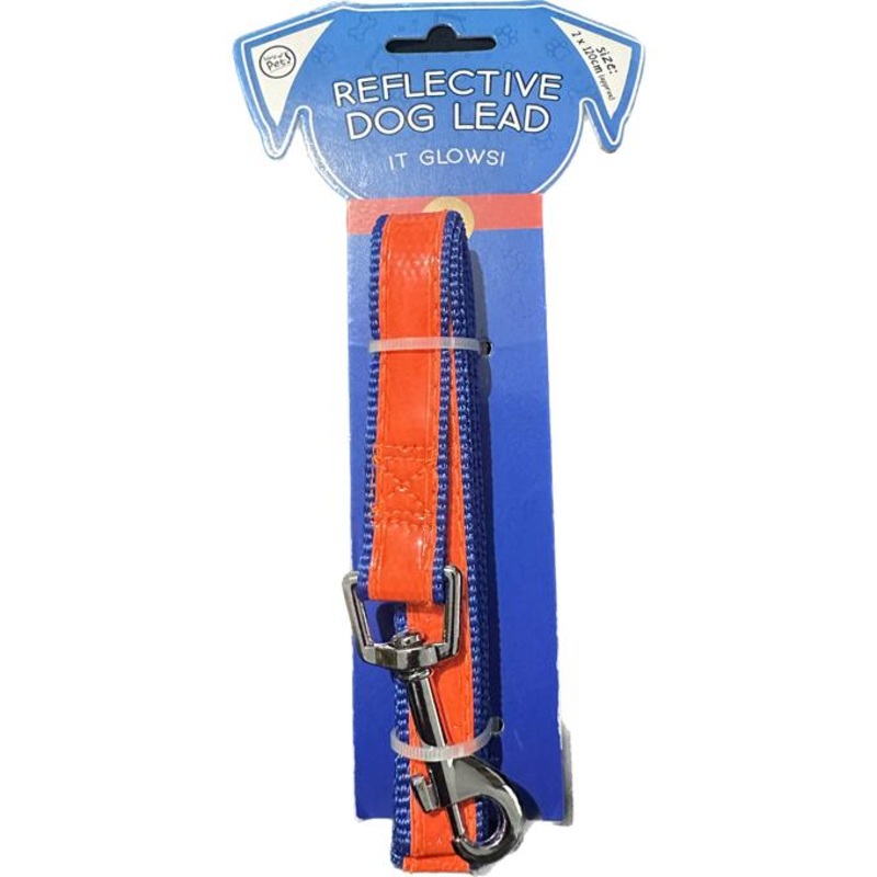 World Of Pets Reflective Safe & Secure Dog Lead – It Glows!