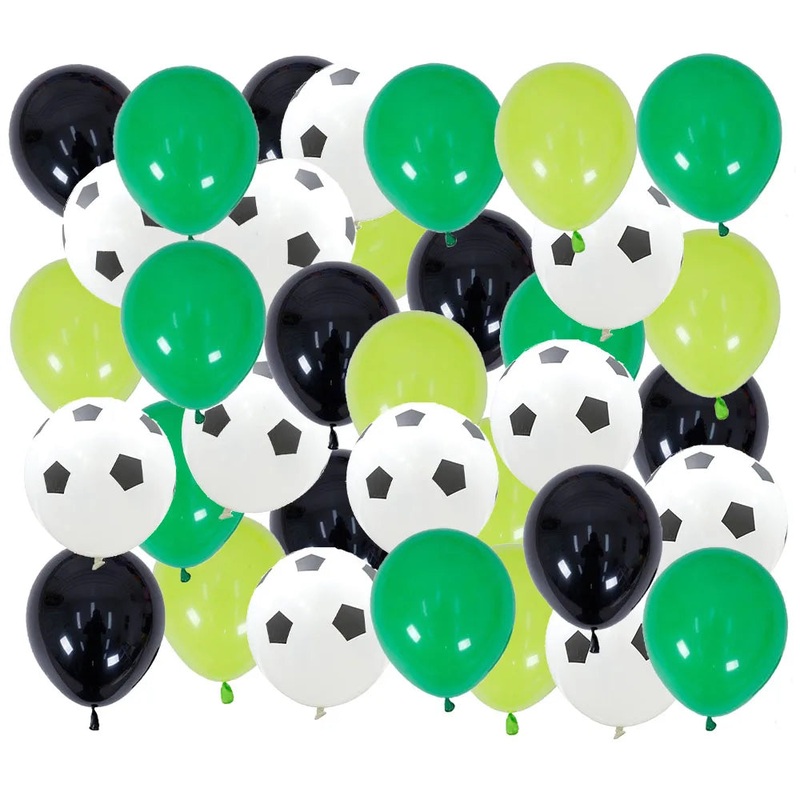 40pcs 12 inch Thicken Soccer Balls Football Latex Balloons Birthday Party Decoration Kids Children’s Toys Football Theme Party