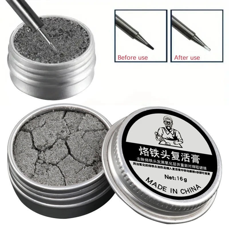 6-30g Soldering Iron Tip Cleaning Paste Soldering Iron Tip Tinner Activator Tip Cleaner Remover BGA Refresher Repair Tools