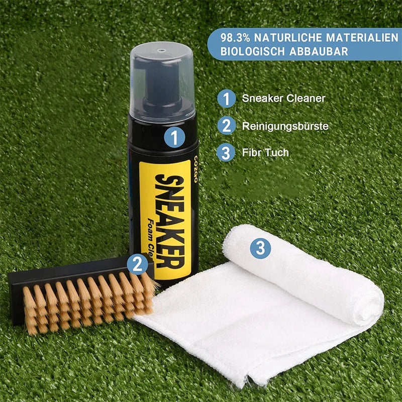 Shoe Cleaning Kit – White Shoe Cleaner Kit – footwear cleaning kit – Suede Shoe Cleaning kit – Soft Bristle Brush and Microfiber