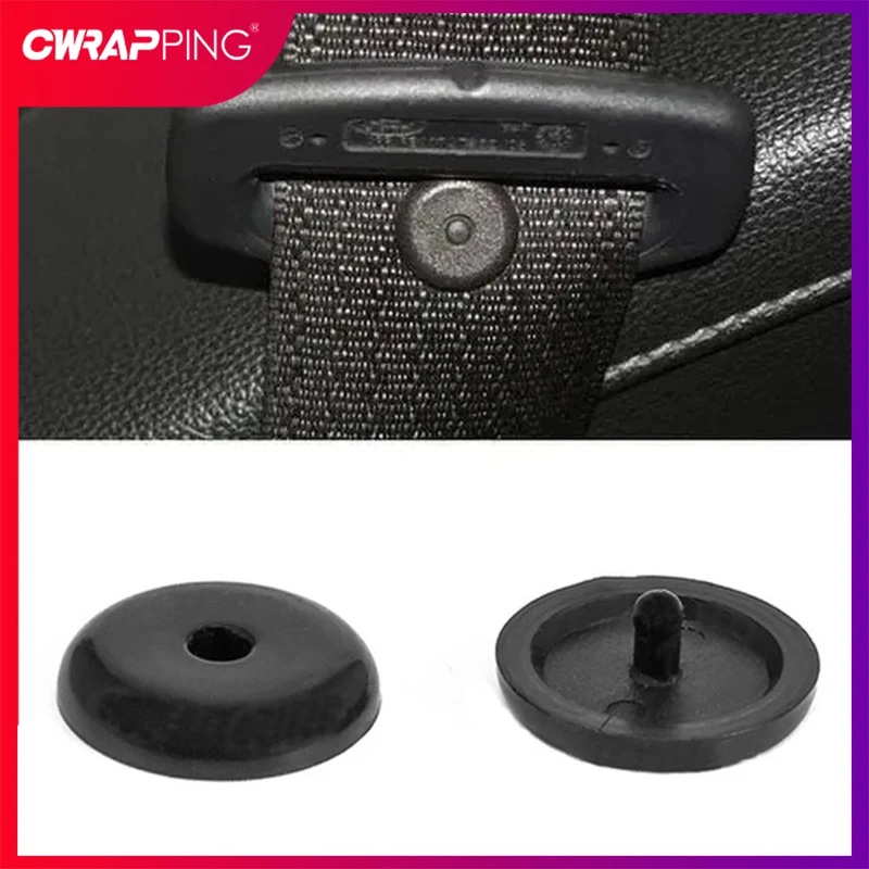 10PCS Car Seat Belt Stop Button Clips Seatbelt Adjuster Fastener Retainer Buckle Stopper Holder Rivet Stud Clips Car Accessories