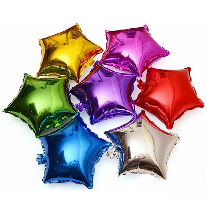 10pcs/Lot 10 Inch Five-pointed Star Foil Balloon Baby Shower Wedding Children’s Birthday Party Decorations Kids Balloons Globos