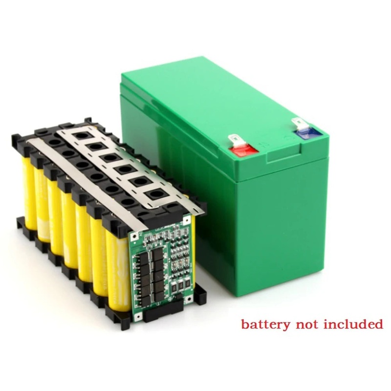 12V/7Ah Battery Case Fit 18650 Cells Empty Box 3*7 Holder 3S25A BMS Nickel Strip Storage Box For DIY Battery Packing Protector