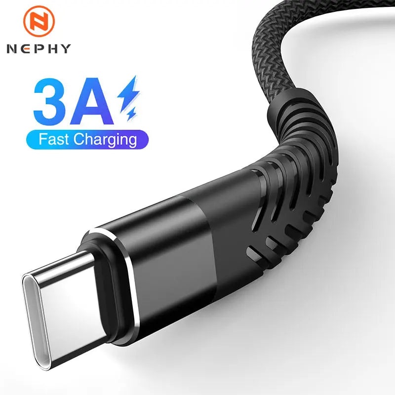 USB Type C Cable for Samsung S10 S20 S21 S22 3A Fast Charging Type-C Phone Charge Wire USB C Cable for Xiaomi Redmi note 11 3M