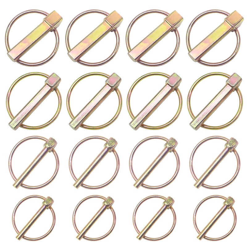 8PCS O-shape Lynch Pin Heavy Duty Steel Coupler Latch Ring Clip 1/4 3/16 5/16 7/16 O Ring Round Arch Towing Hitch Hook Boat