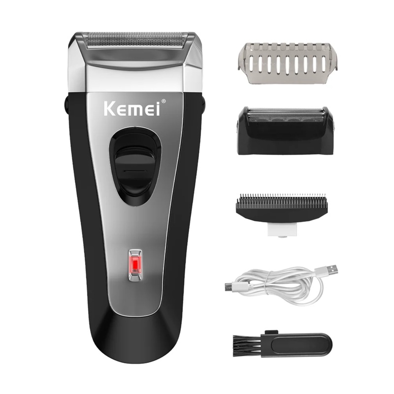 Kemei KM-9038 Foil Professional Electric Shaver Portable Razor Rechargeable Beard Trimmer USB Hair Shaving Machine for Men