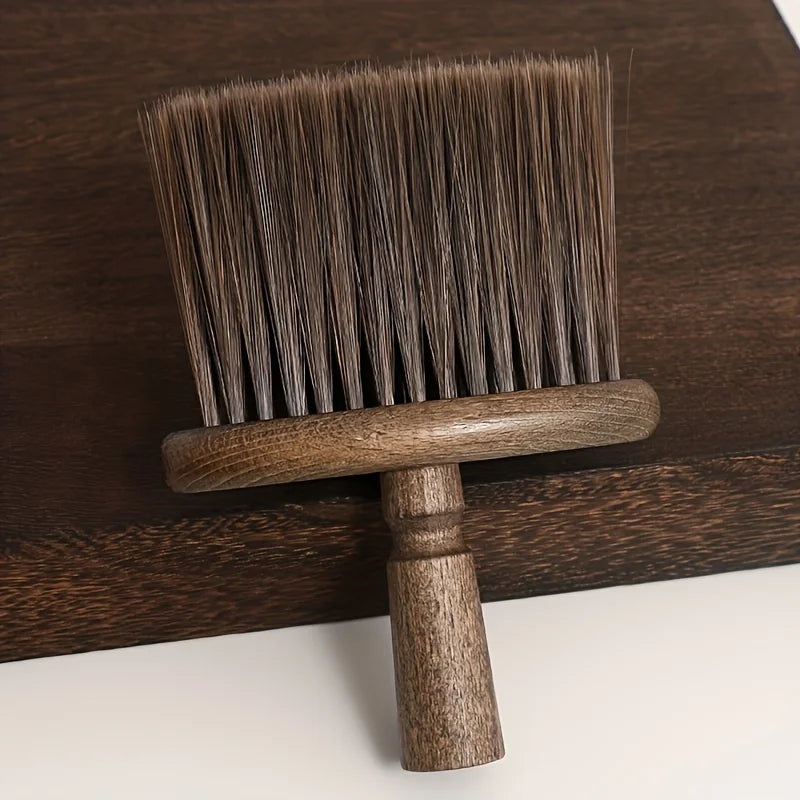 Walnut Wood Coffee Grinder Cleaning Brush – Soft Bristle, Multi-Use For Keyboards, Laptops, Cameras & Car Interiors
