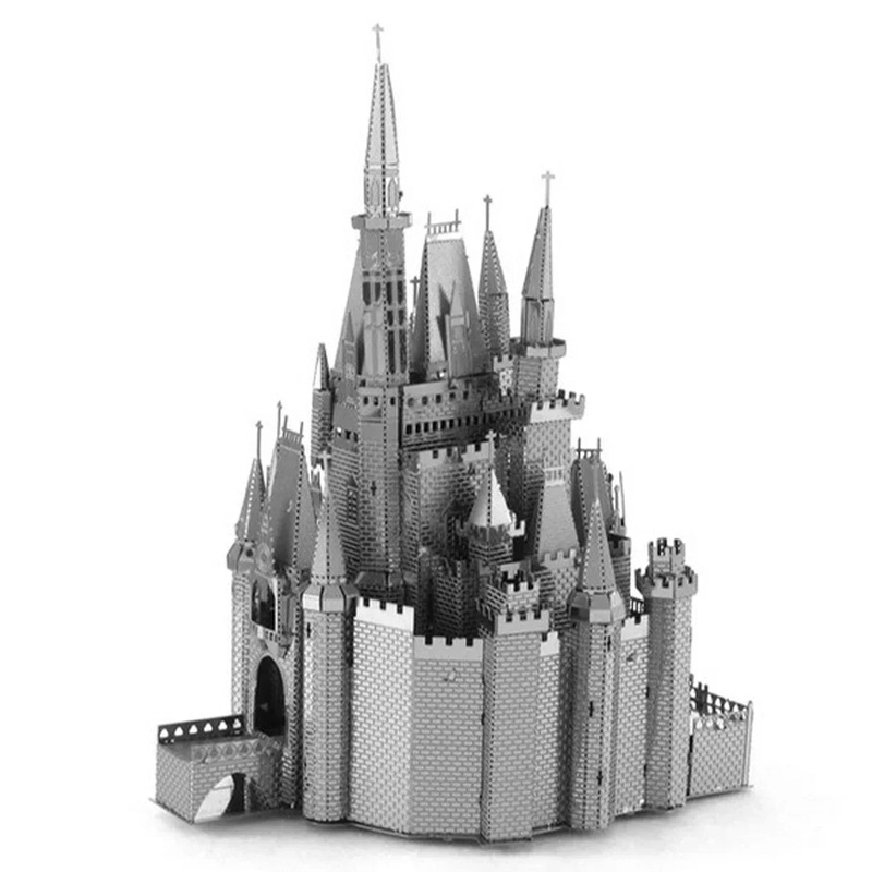 3D Metal Assembly Model World Building Handmade DIY Puzzle Adult Kids Toy Style Gift Fighter Castle Drum Metal Puzzle